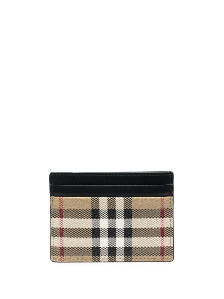 Neutral Vintage Check Cardholder