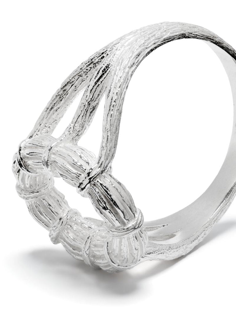 Sterling Silver Mini British Willow Ring