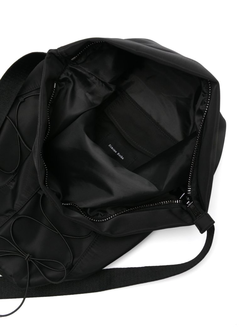 Black Military Lace-up Backpack