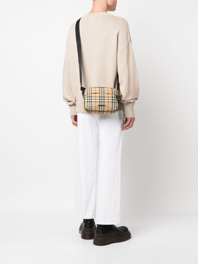 Neutral House Check Cross-body Bag