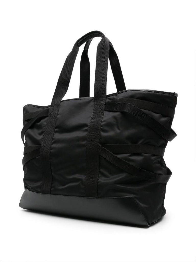 Black Courrier Tote Bag