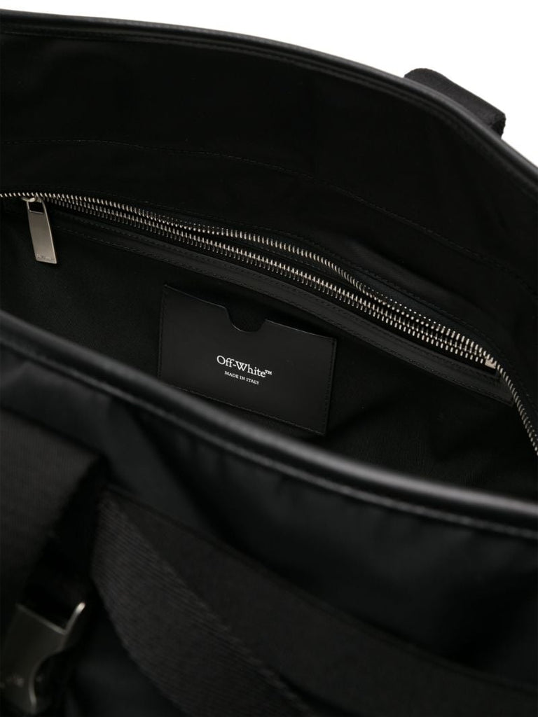 Black Courrier Tote Bag