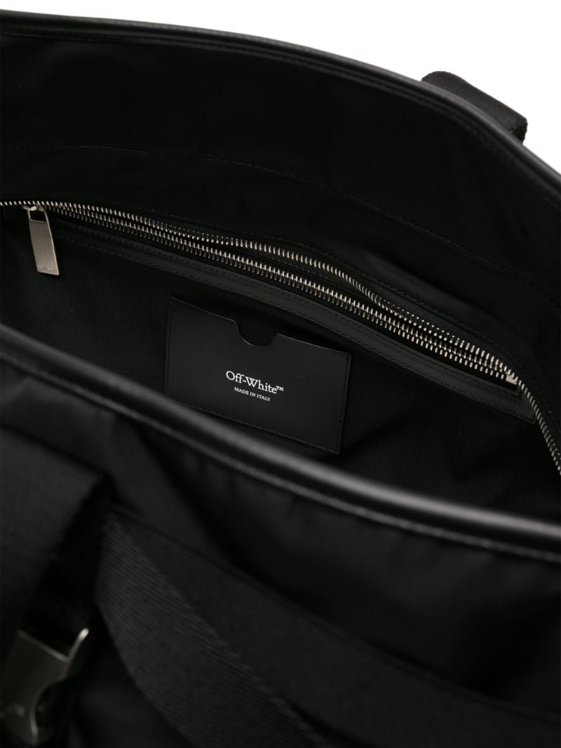 Black Courrier Tote Bag
