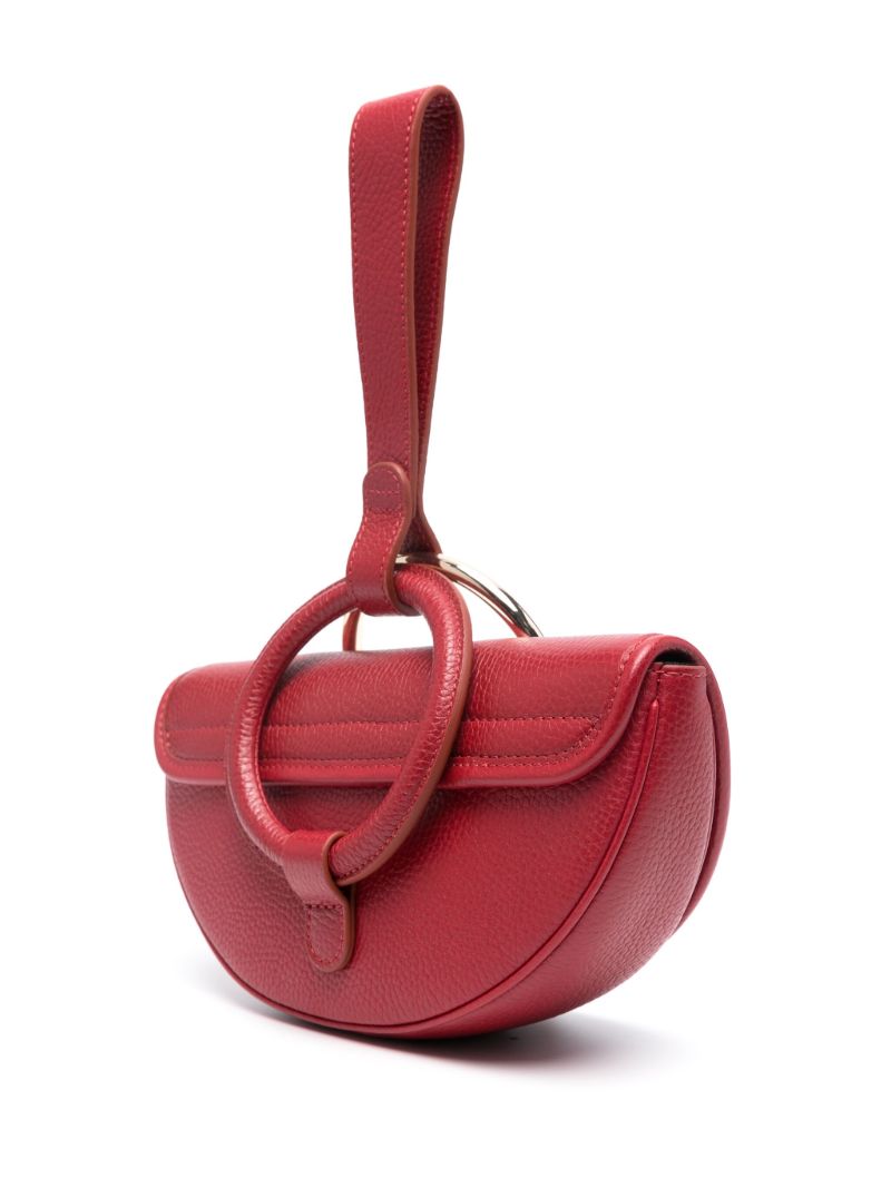 Red Mara Leather Clutch Bag