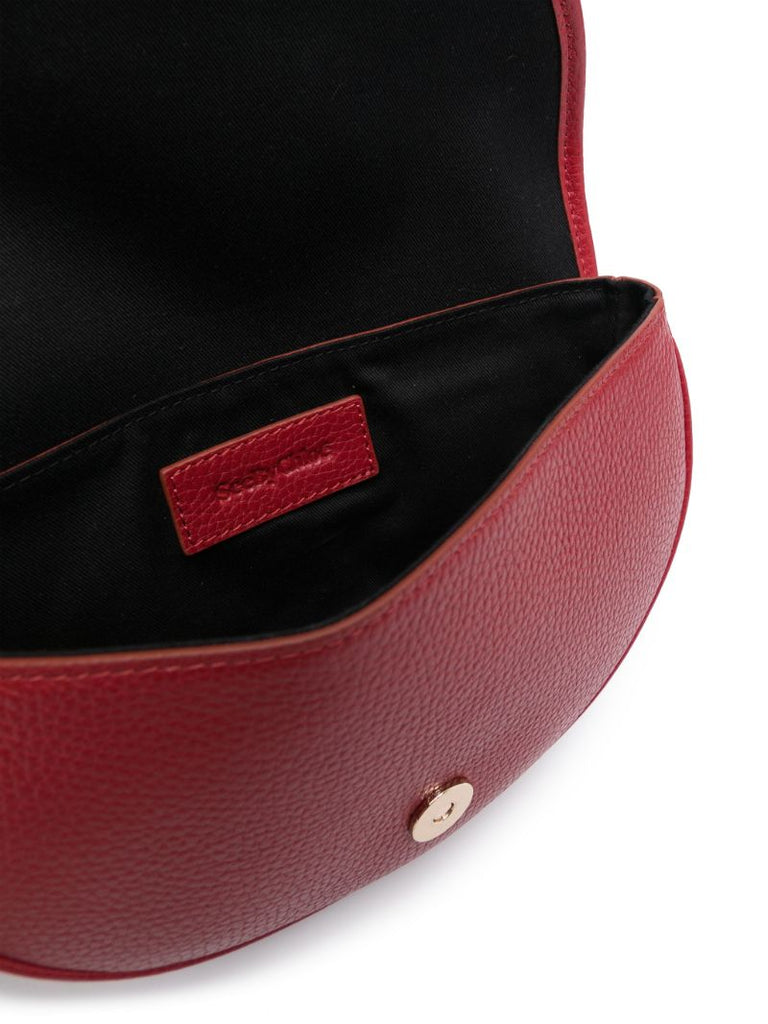 Red Mara Leather Clutch Bag