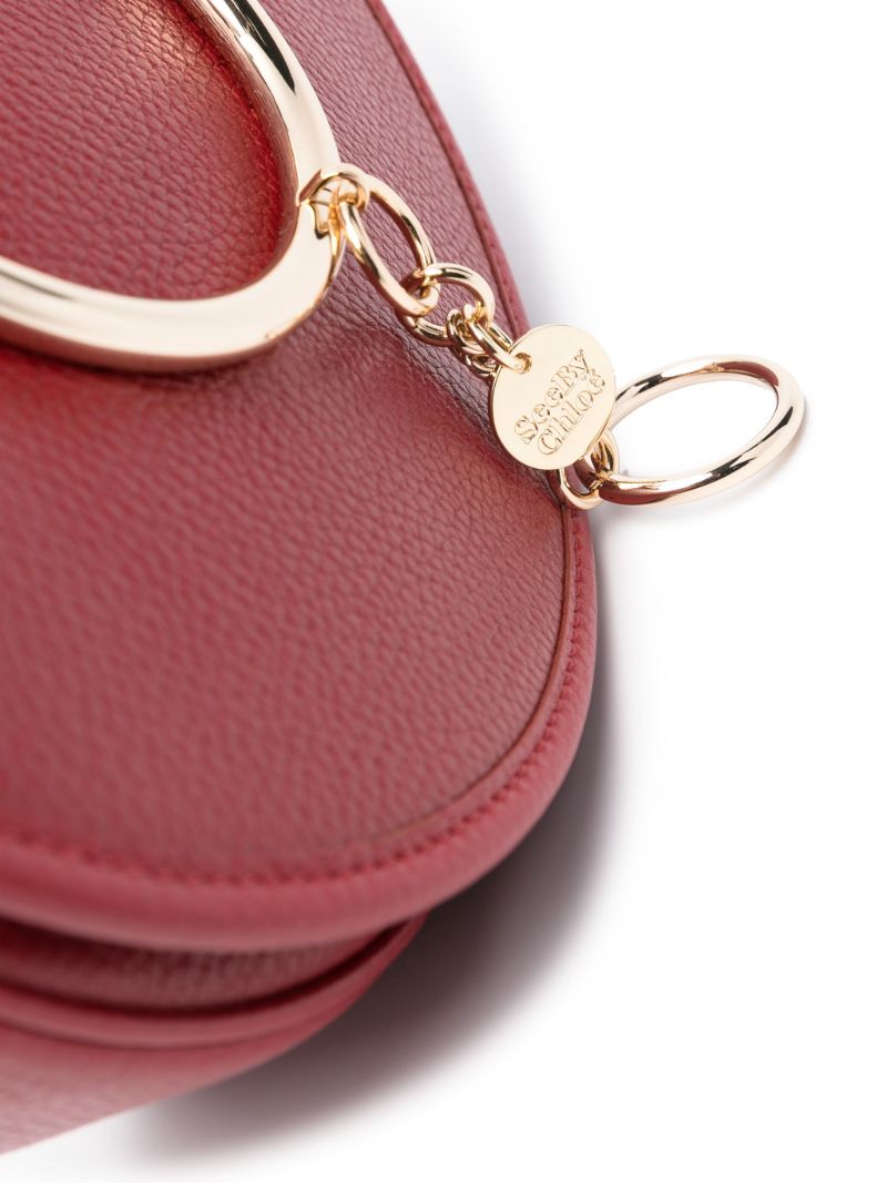 Red Mara Leather Clutch Bag