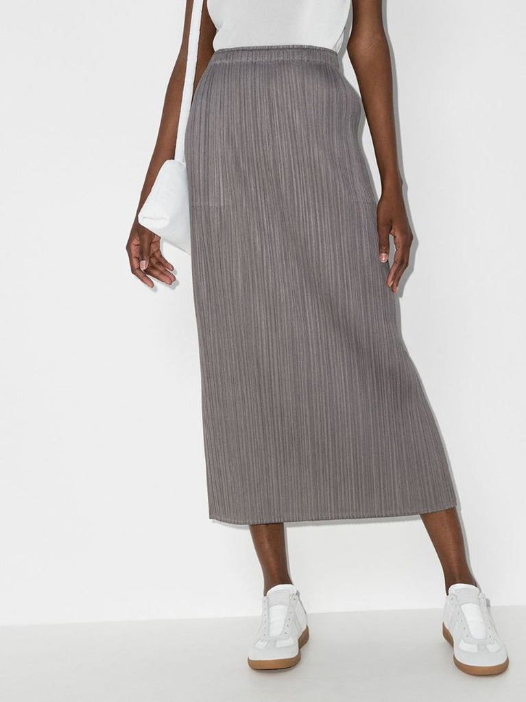 Basics PlissÃ_x0083_Â© Midi Skirt