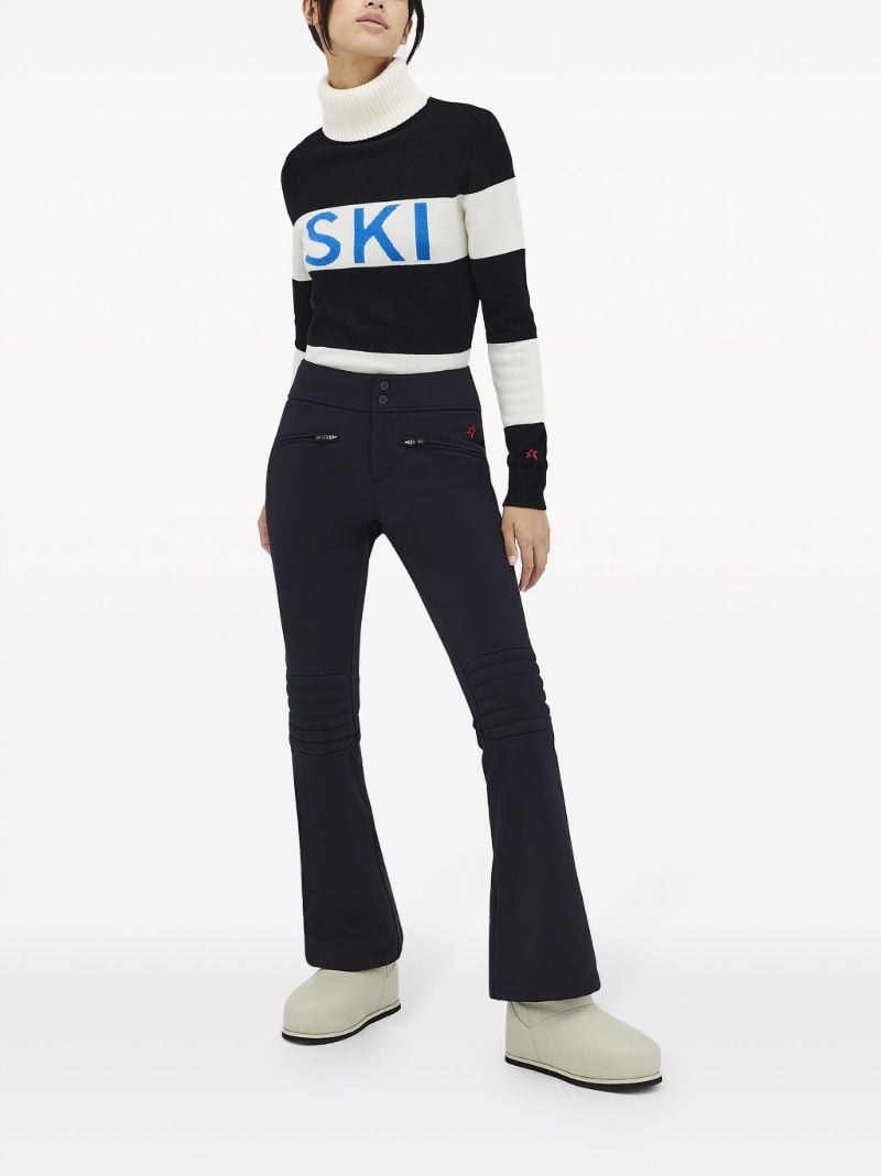 Black Aurora Flared Ski Trousers
