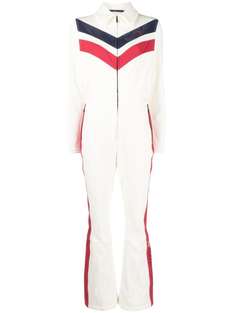 White Montana Flared Ski Suit