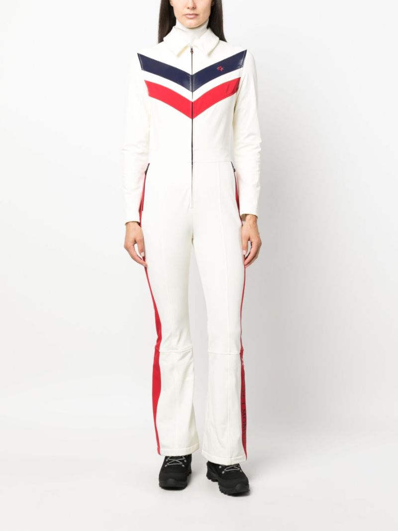White Montana Flared Ski Suit