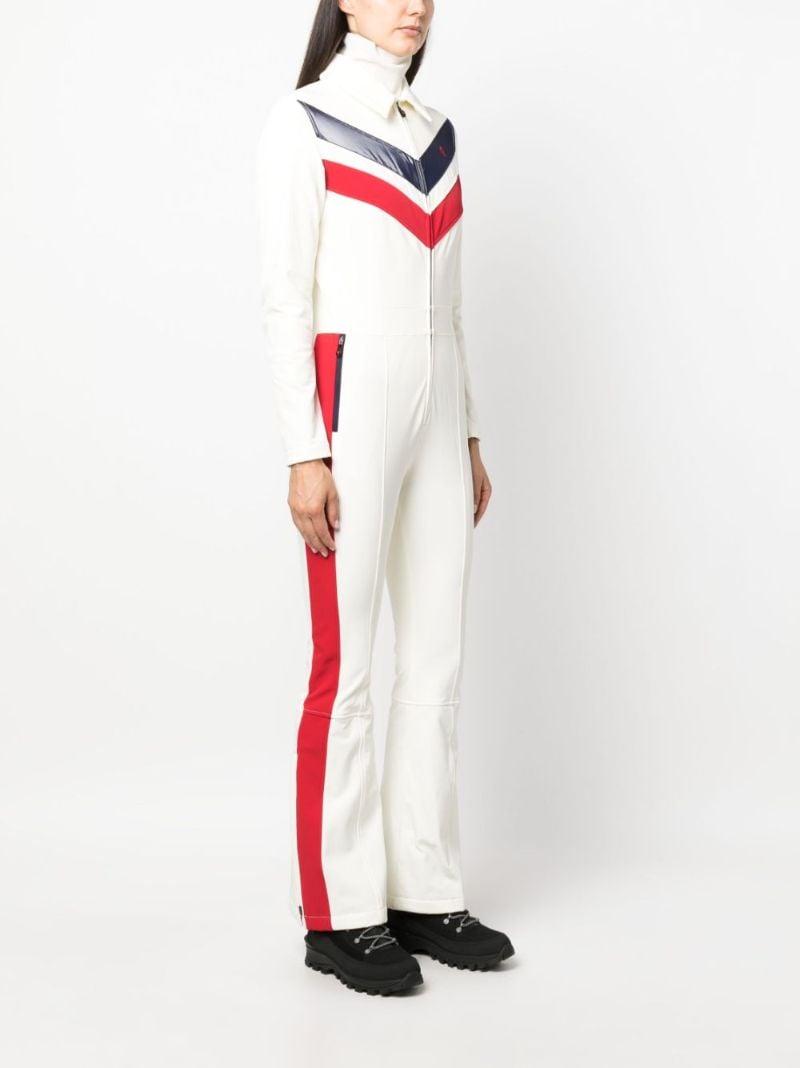 White Montana Flared Ski Suit