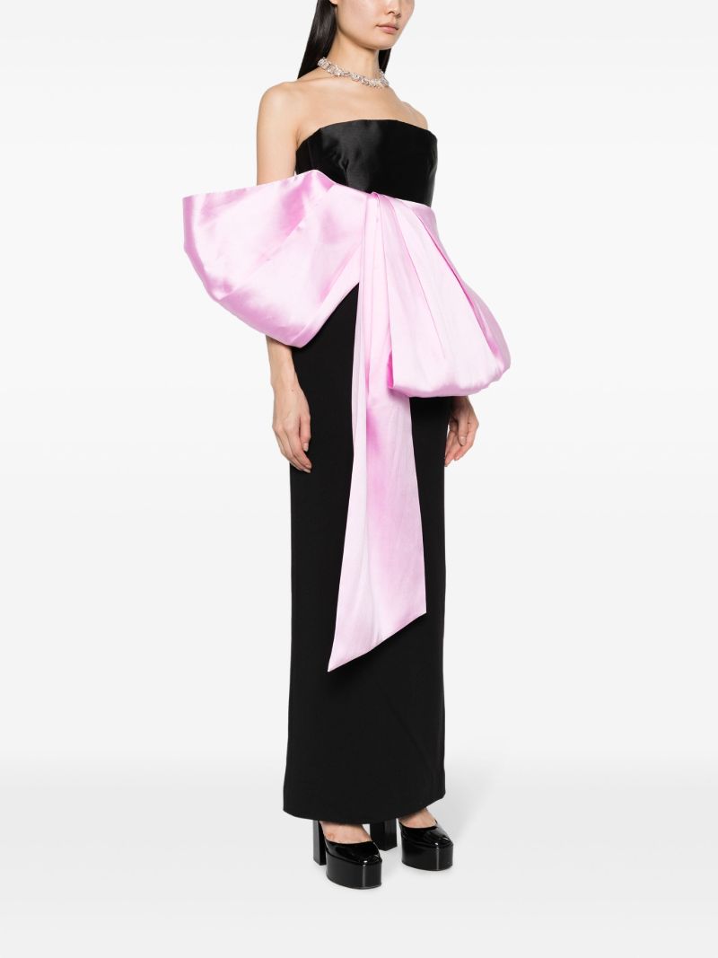 Black Maeve Bow-embellished Dress