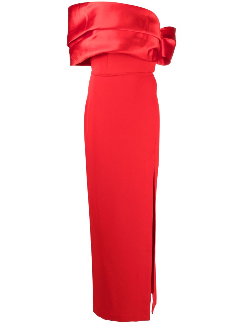 Red Alexis Off-shoulder Gown
