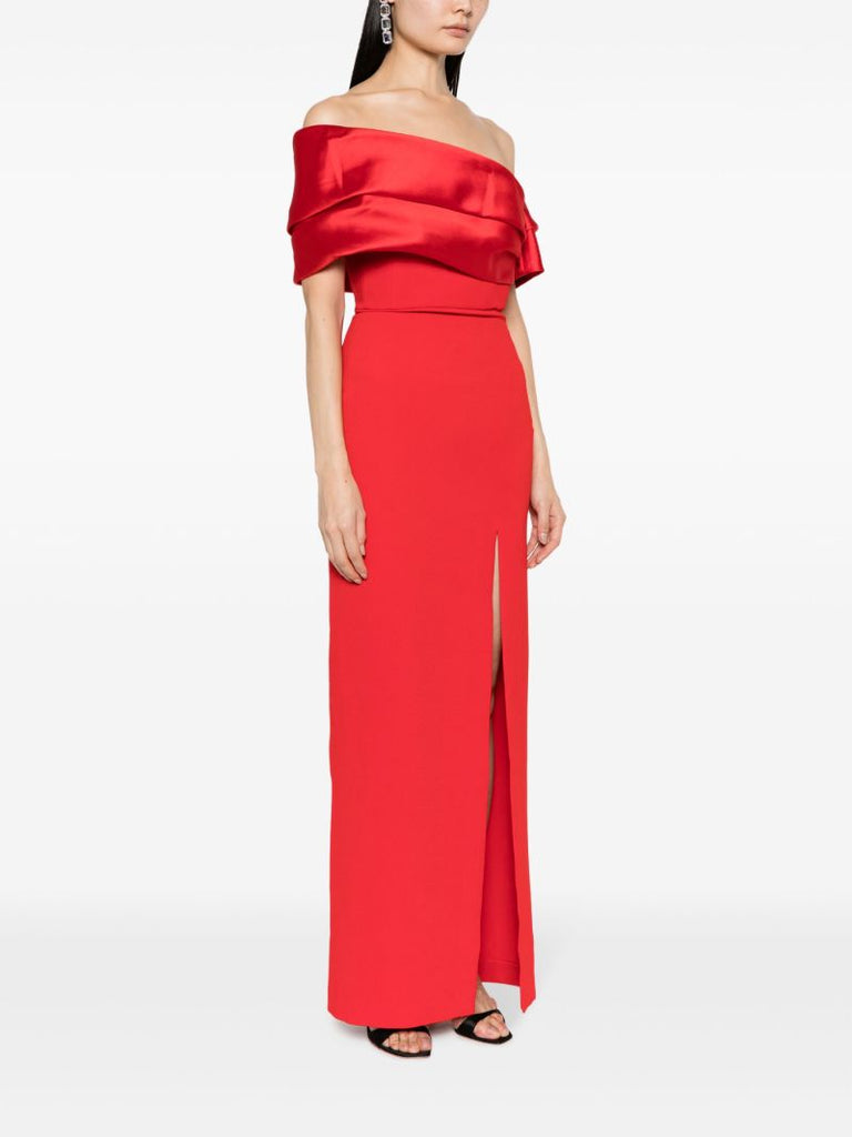 Red Alexis Off-shoulder Gown