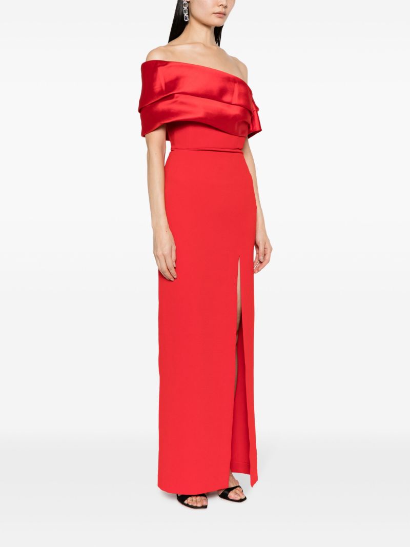 Red Alexis Off-shoulder Gown