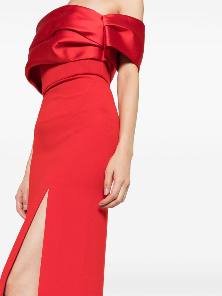 Red Alexis Off-shoulder Gown