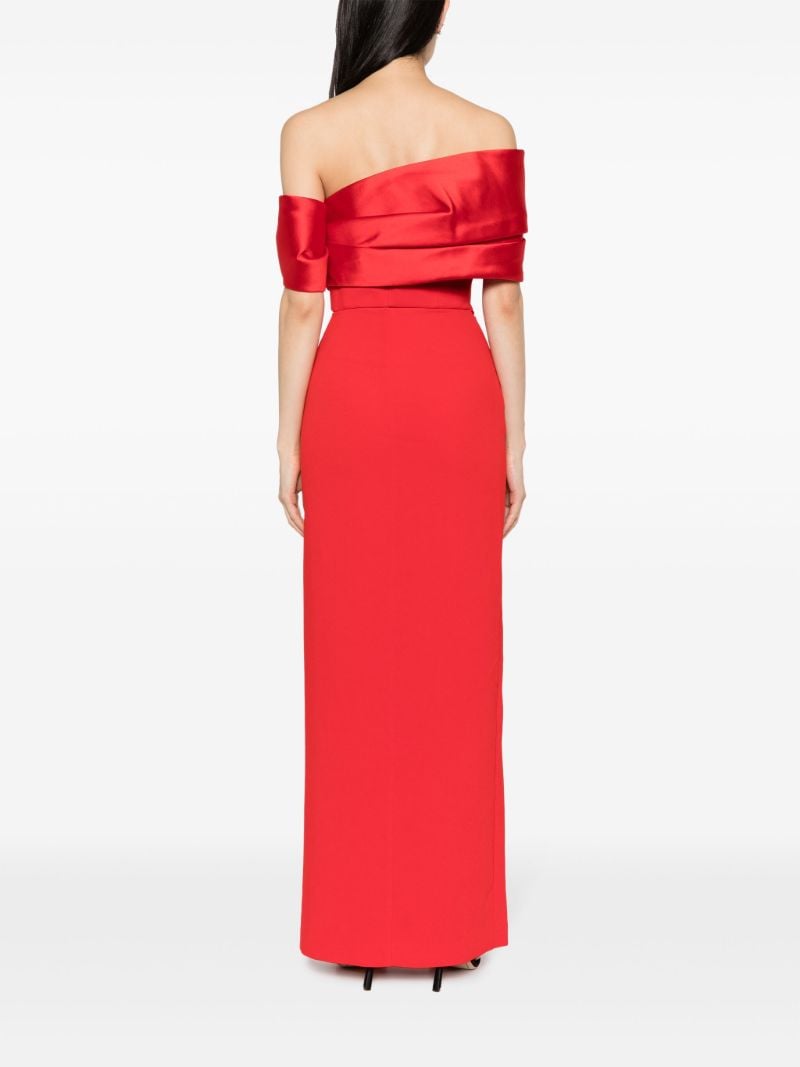 Red Alexis Off-shoulder Gown