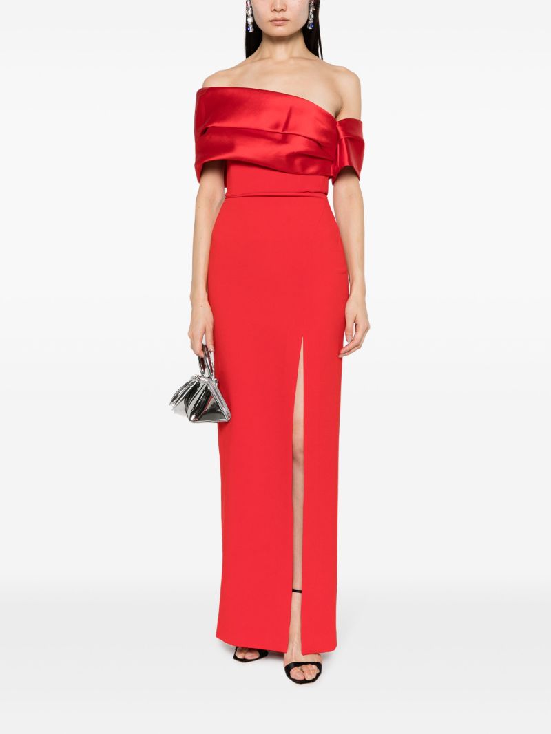 Red Alexis Off-shoulder Gown