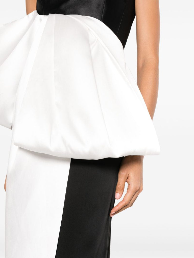 Black Nadina Bow-embellished Top