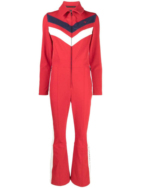 Red Montana Flared Leg Ski Suit