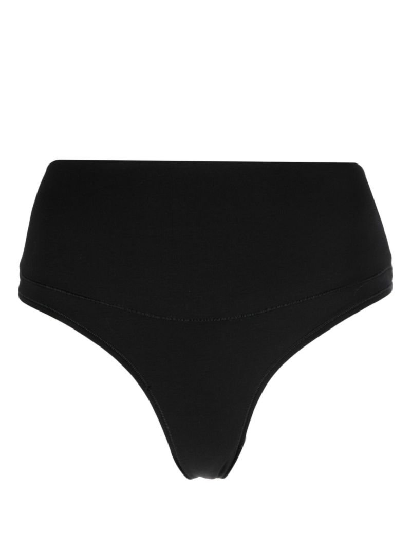 Black Control High-waist Thong