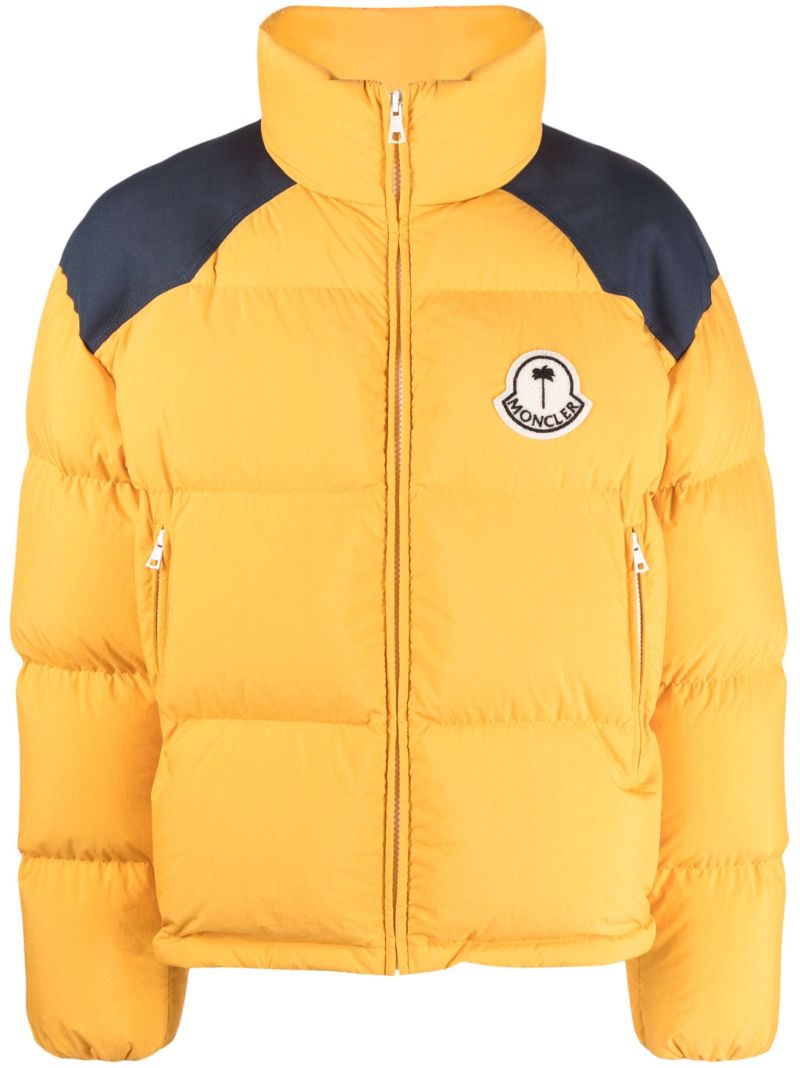 X Palm Angels Yellow Down Jacket