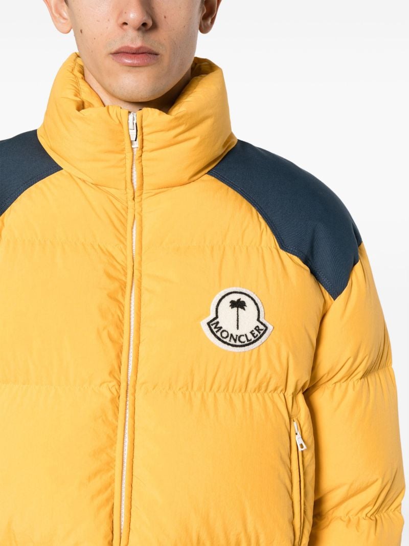 X Palm Angels Yellow Down Jacket