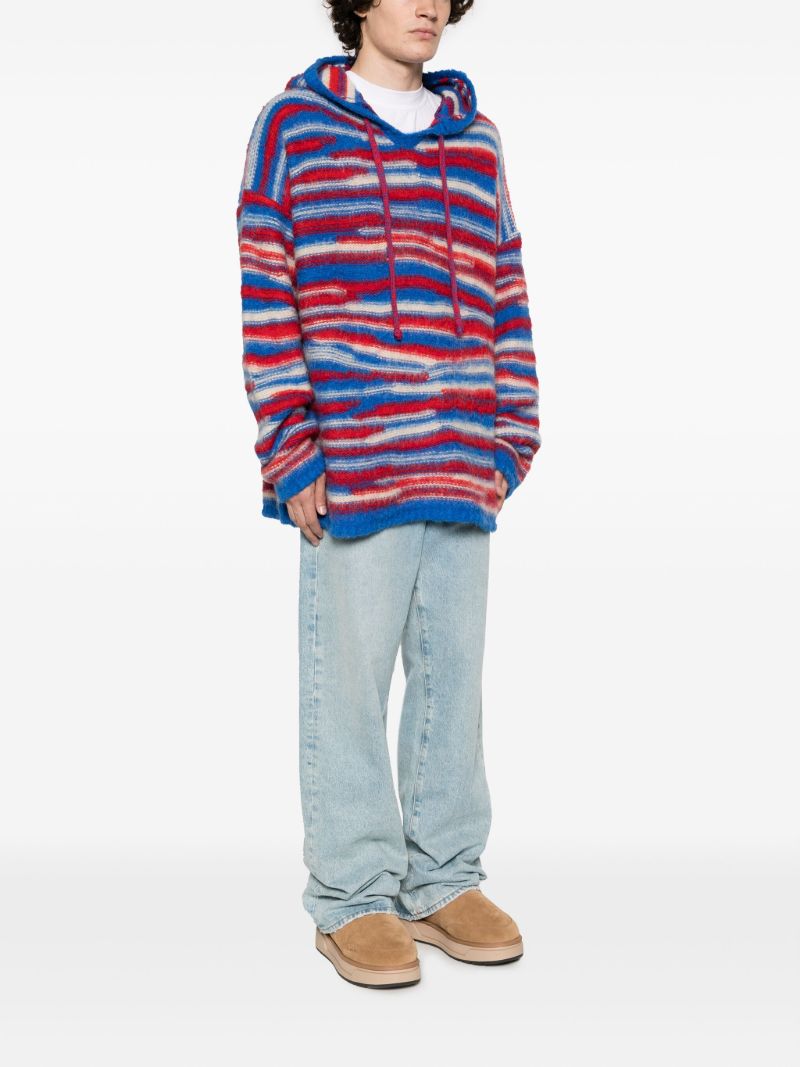 Red Striped Hoodie