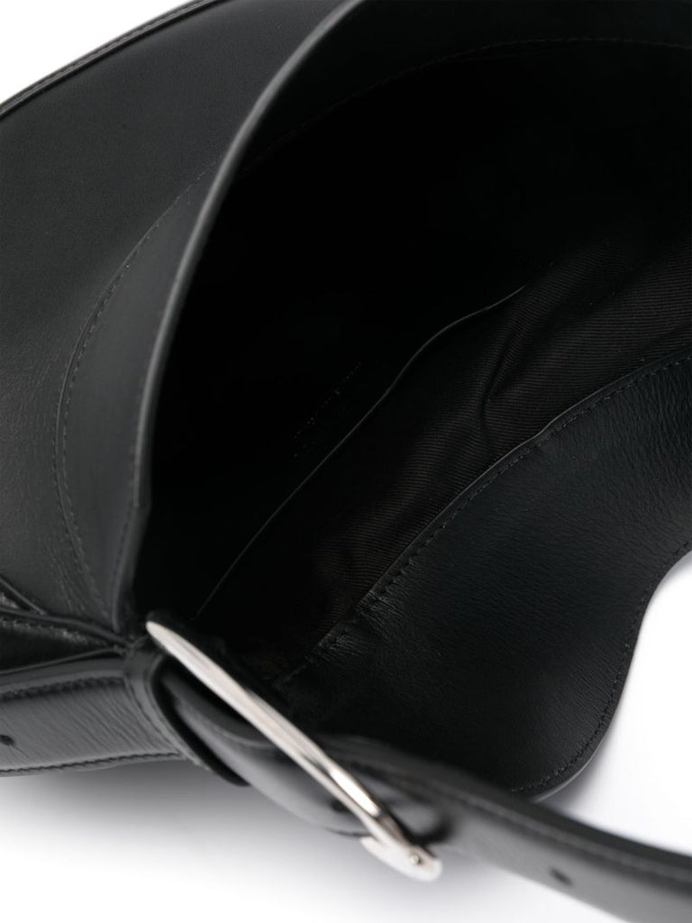 Black Spiral Curve Small Shoulder Bag