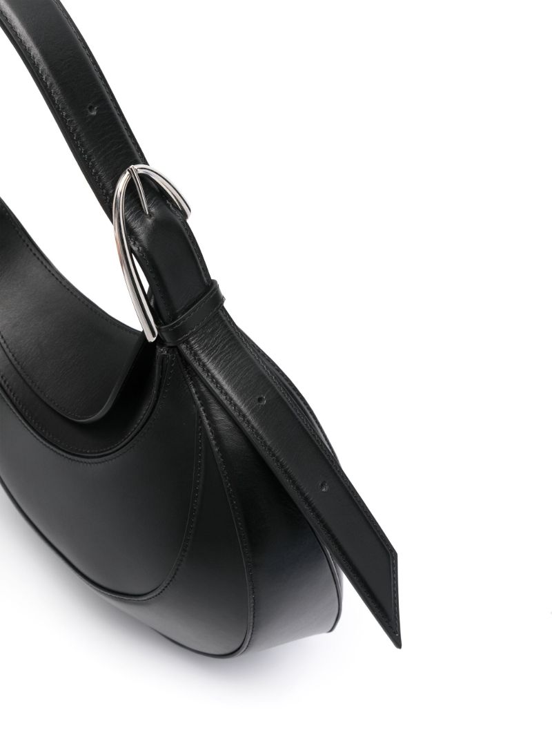 Black Spiral Curve Small Shoulder Bag