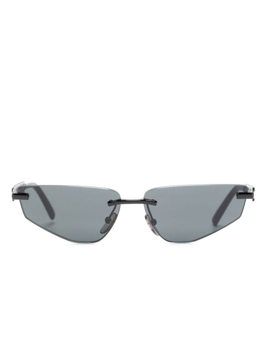 Black Dg Essentials Geometric-frame Sunglasses