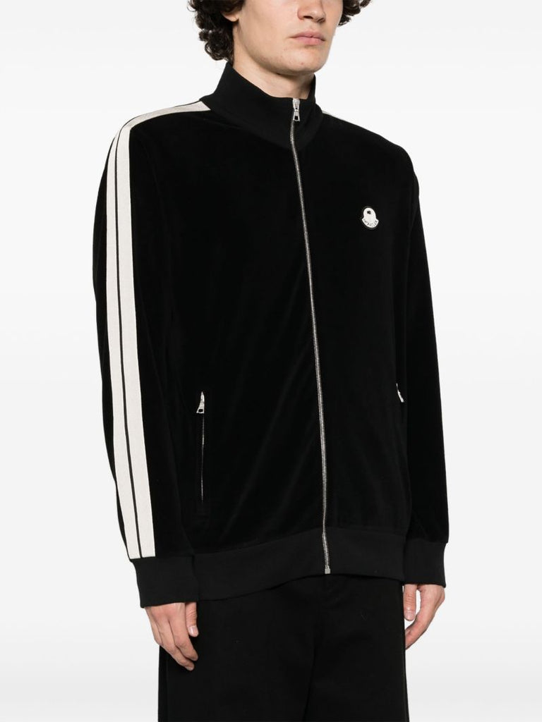 X Palm Angels Black Side-stripe Jacket