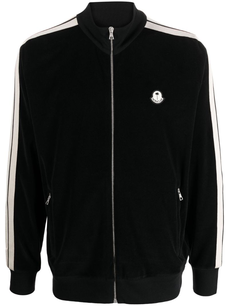 X Palm Angels Black Side-stripe Jacket