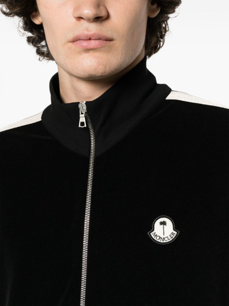 X Palm Angels Black Side-stripe Jacket
