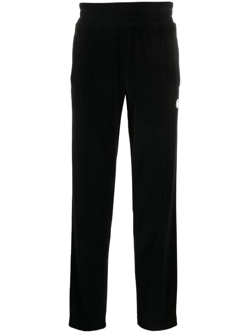 Black Side-stripe Tapered Trousers