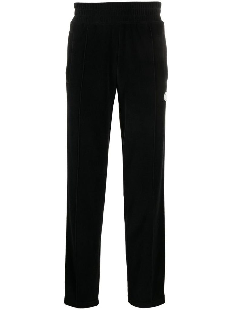 Black Side-stripe Tapered Trousers