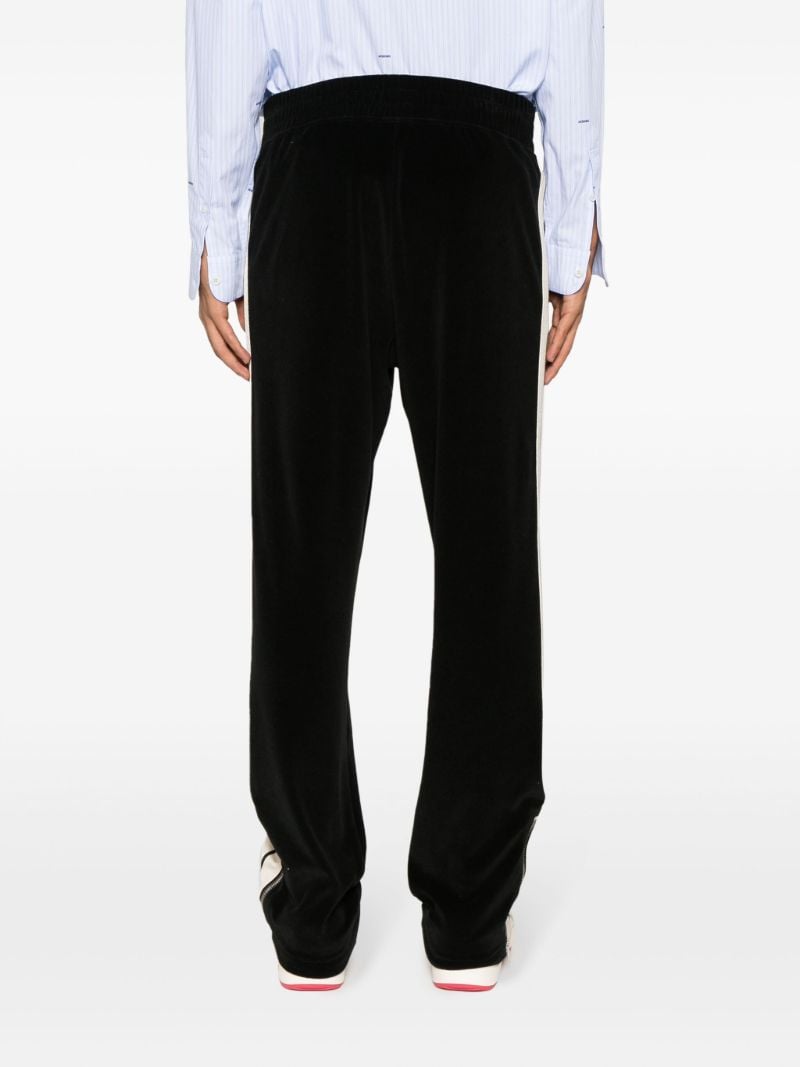 Black Side-stripe Tapered Trousers