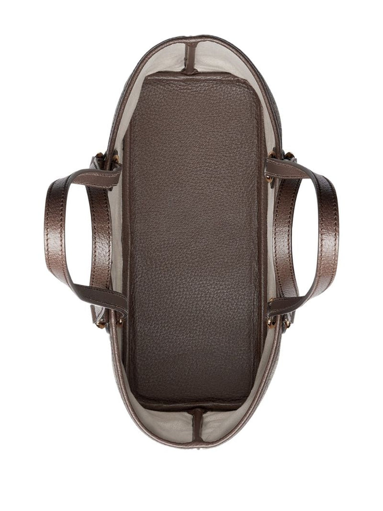 Brown Neutral Ophidia Mini Gg Supreme Tote Bag