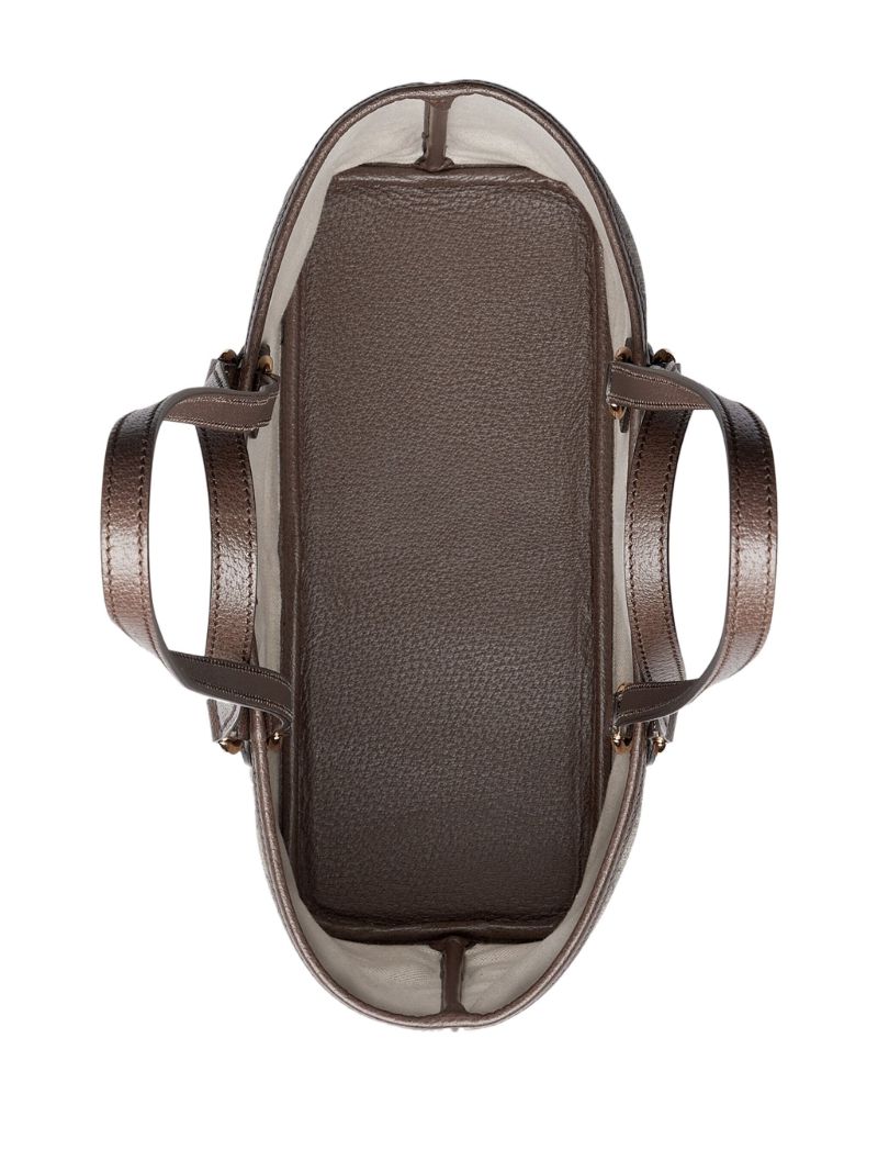 Brown Neutral Ophidia Mini Gg Supreme Tote Bag