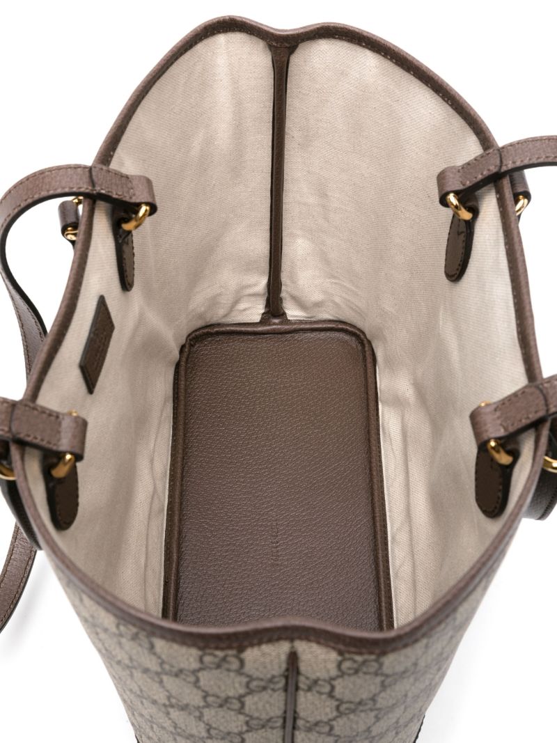 Brown Neutral Ophidia Mini Gg Supreme Tote Bag