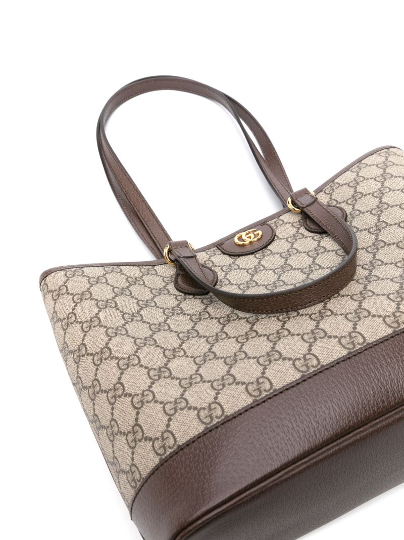 Brown Neutral Ophidia Mini Gg Supreme Tote Bag
