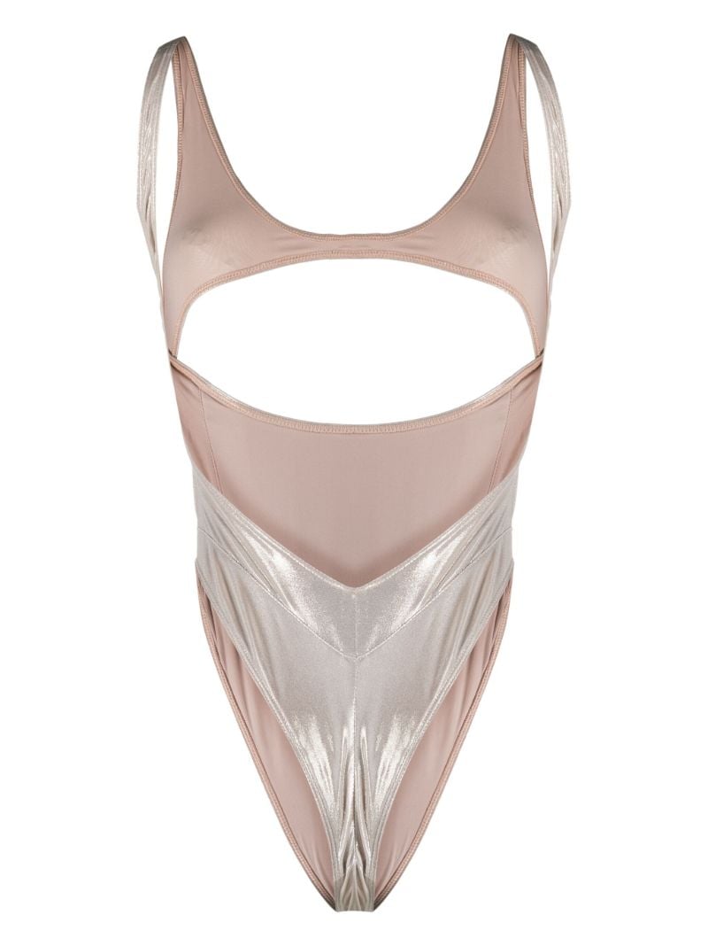 Gold-tone Cut-out Swimsuit