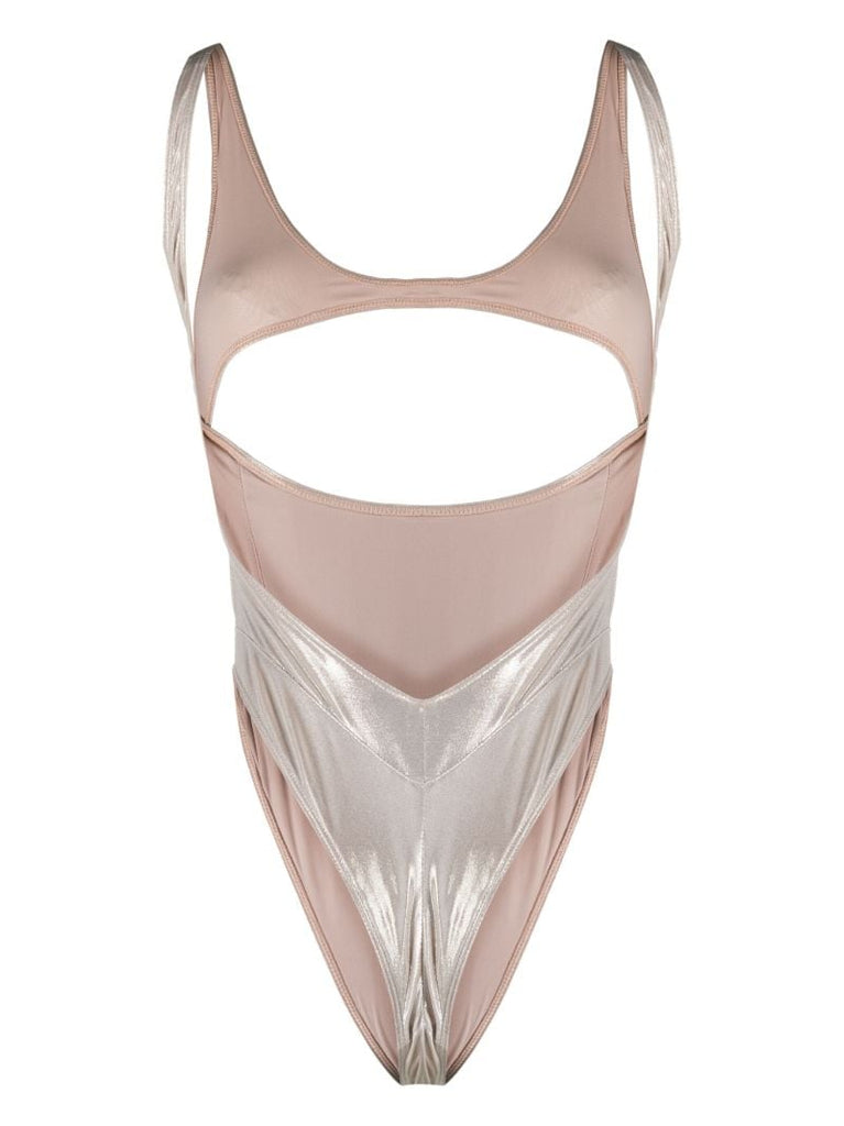 Gold-tone Cut-out Swimsuit