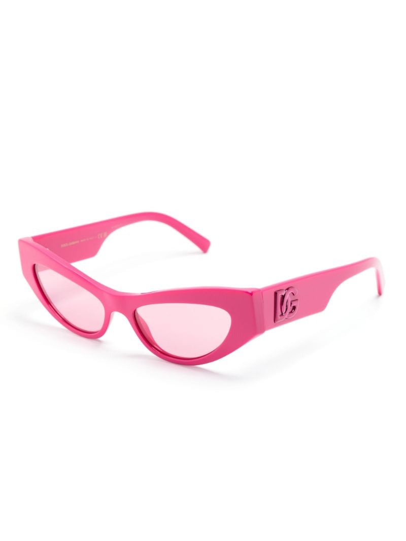 Pink Dg Logo Cat-eye Sunglasses