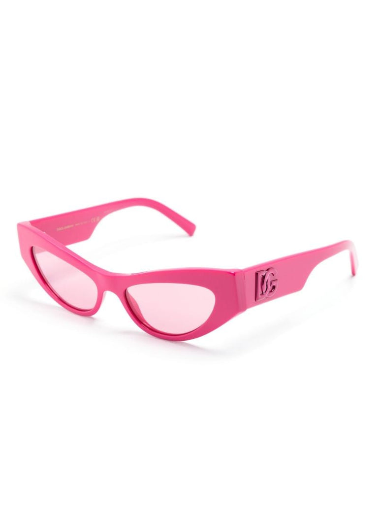 Pink Dg Logo Cat-eye Sunglasses