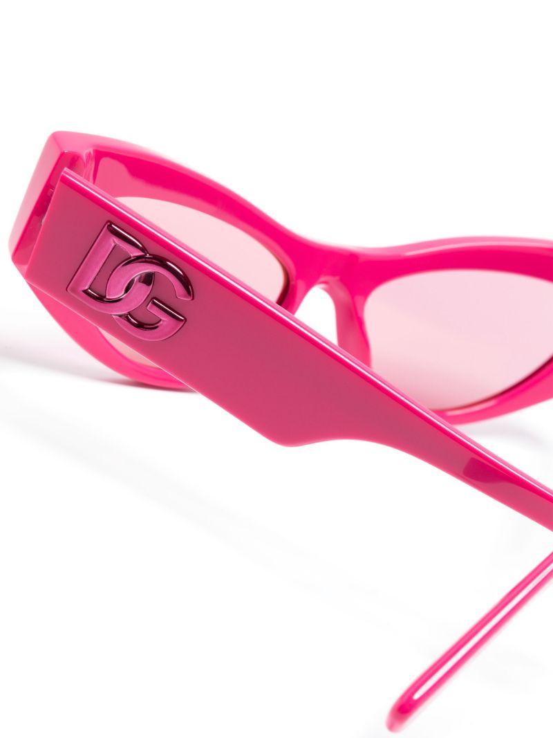 Pink Dg Logo Cat-eye Sunglasses