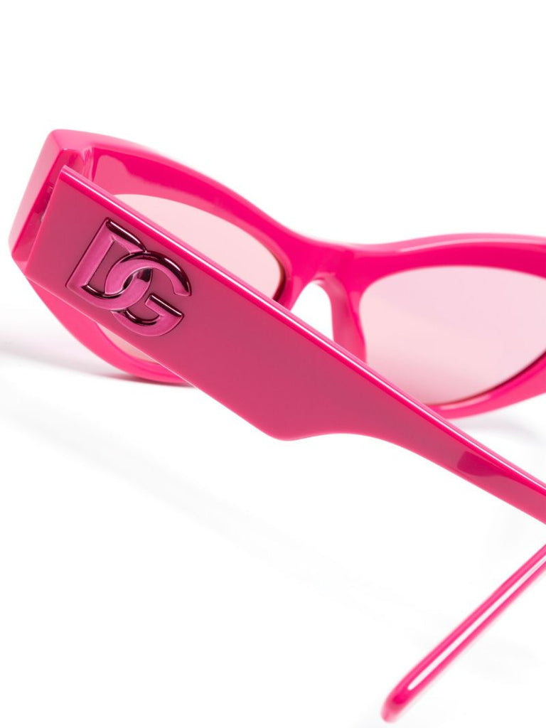 Pink Dg Logo Cat-eye Sunglasses