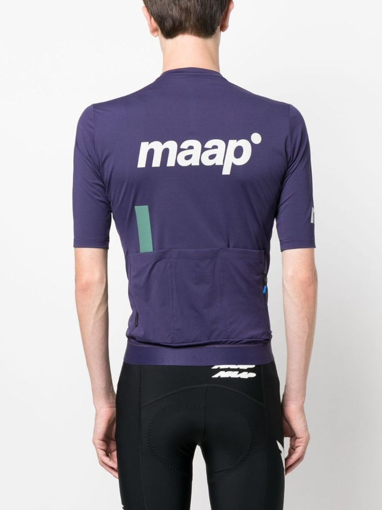 Blue Logo Print Short Sleeve Training Jersey
