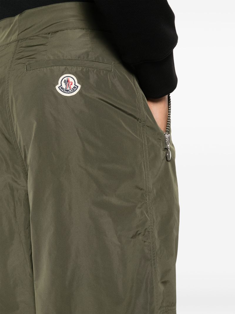 Green High-waist Cargo Trousers