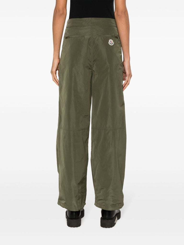 Green High-waist Cargo Trousers